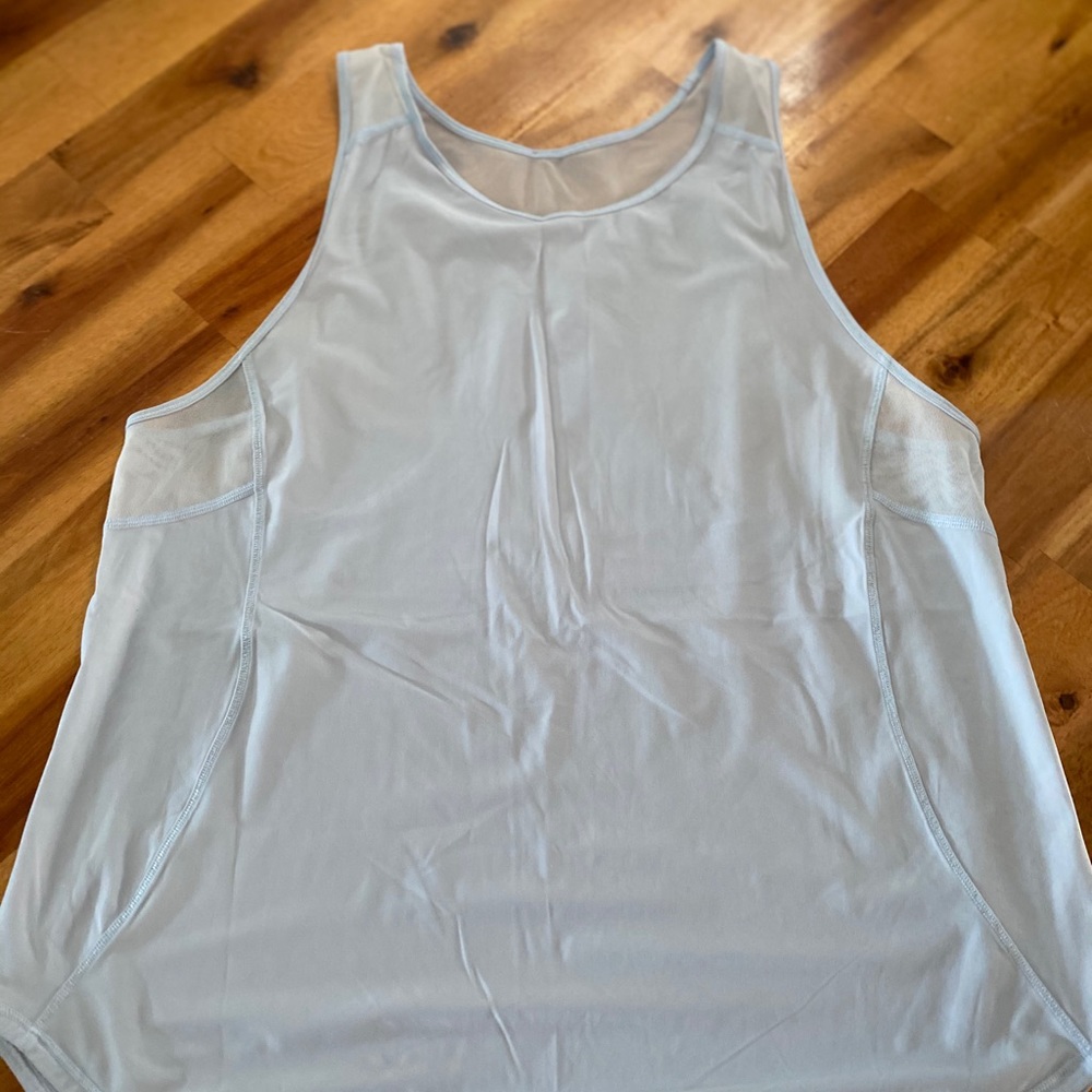 Lululemon running tank, light blue, size 10